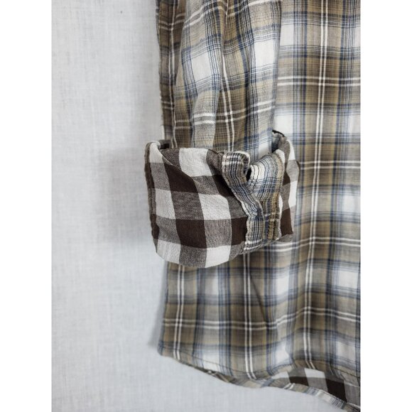 URBAN PIPELINE Tan Plaid Men's Shirt Sz XL NWT! Button Down Casual Preppy Party - Picture 2 of 5
